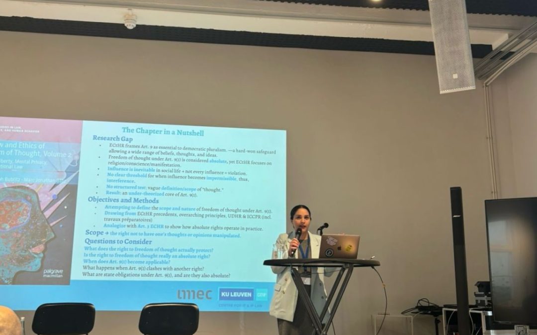 Exploring Freedom of Thought: Emine Ozge Yildirim Vranckaert at the Minds, Freedoms, and Rights Conference